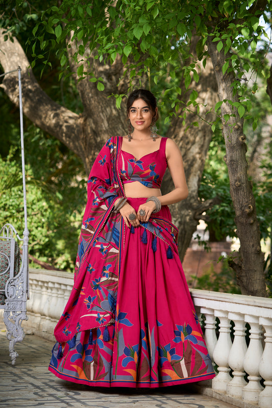 Printed Ready to Wear Traditional Lehenga Choli