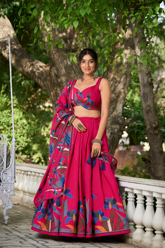 Printed Ready to Wear Traditional Lehenga Choli