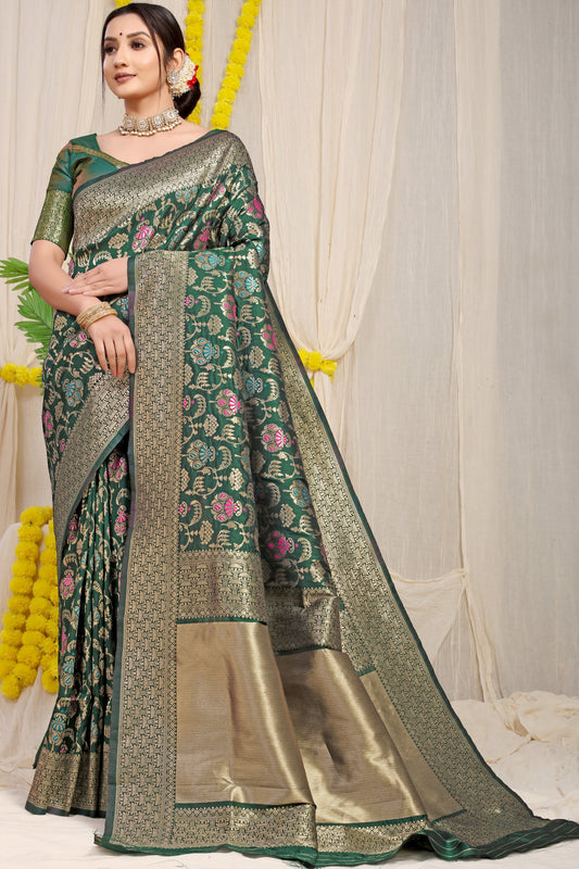Royal Rajgharana Saree - Grey