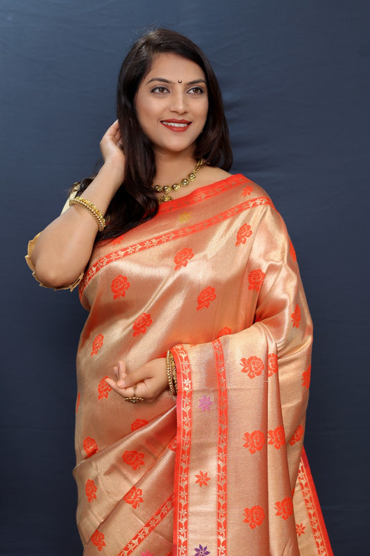 Woven Design Zari Paithani Saree