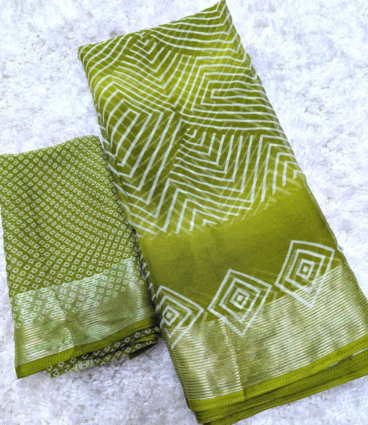 TRENDY NEW CHIFFON PRINTED SAREE