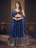 Blue Malay Lehenga Choli