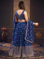 Blue Malay Lehenga Choli