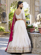 White Tyohaar Lehenga Suit