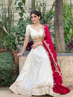 White Tyohaar Lehenga Suit