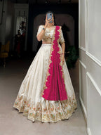 White Tyohaar Lehenga Suit