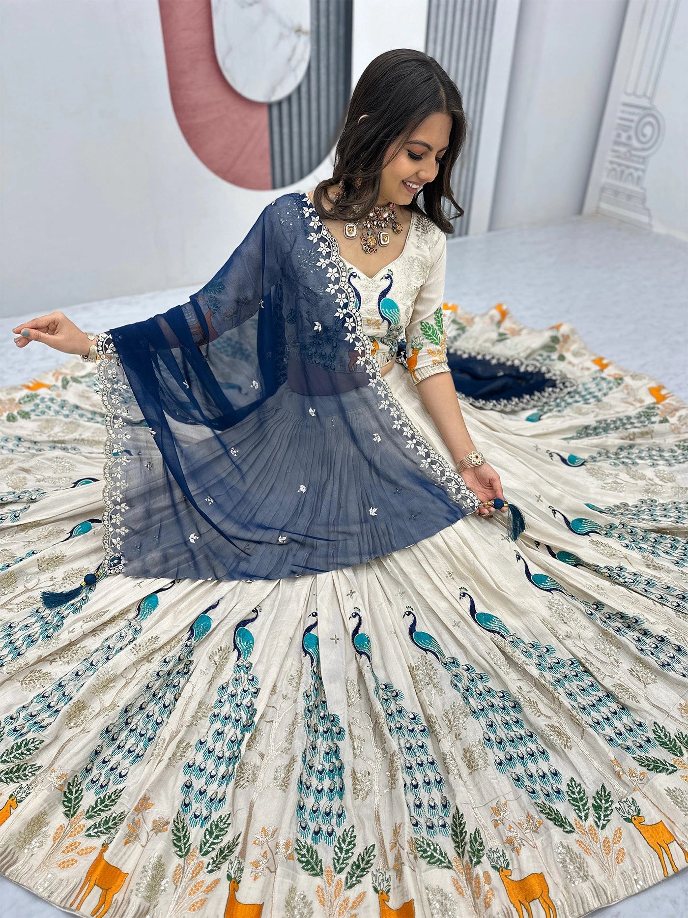 Deer Lehenga Lehenga Chol