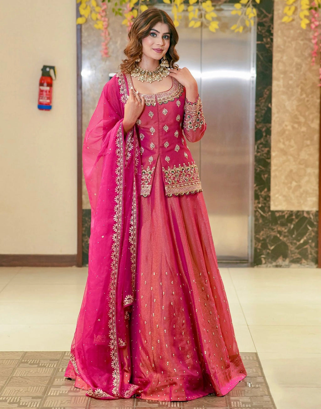 Women’s Silk Ready To Wear Lehnaga Choli Set
