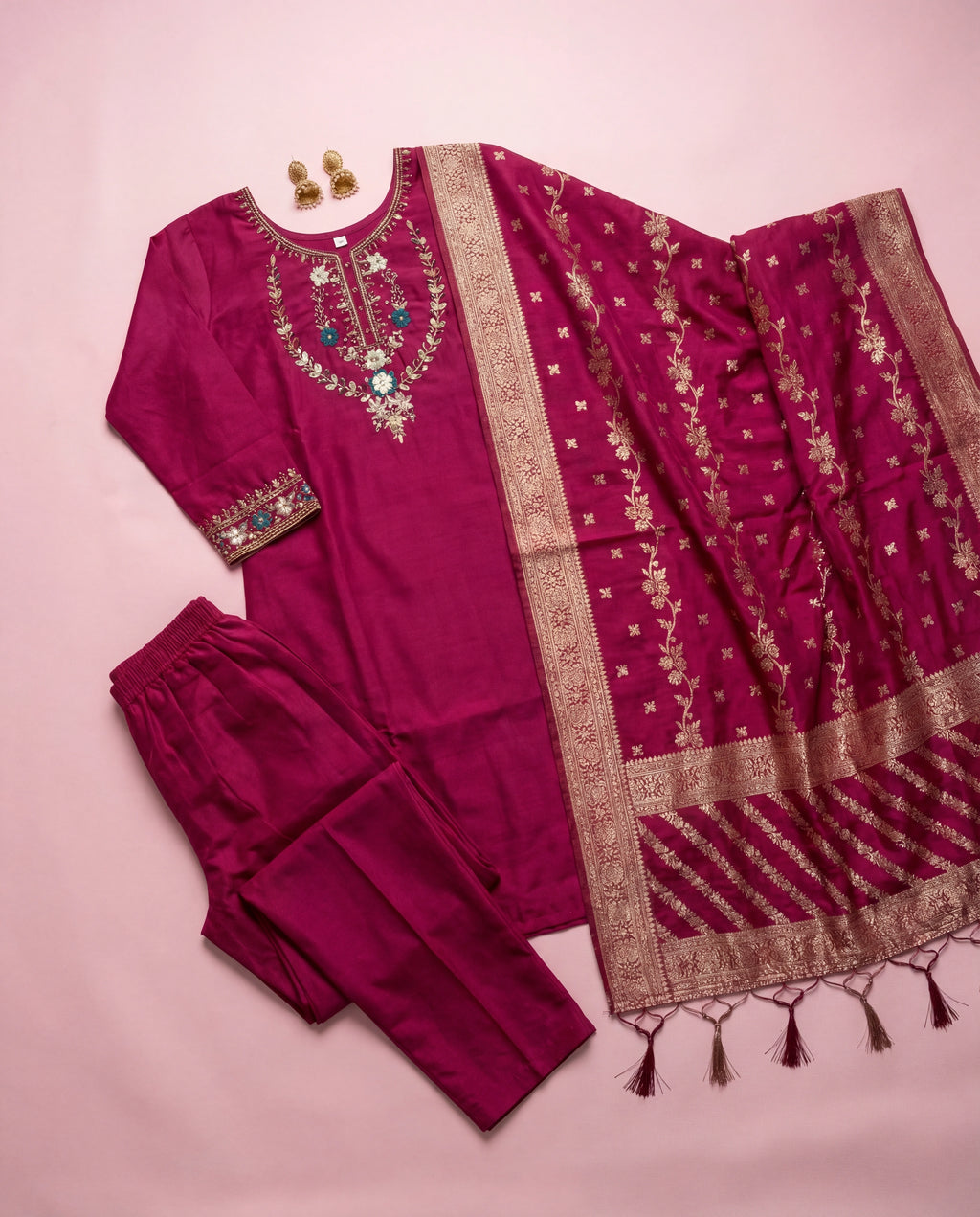 Pink Pushkar Roman Silk Lehenga Choli Set with Beads & Stones Embroidery for Women