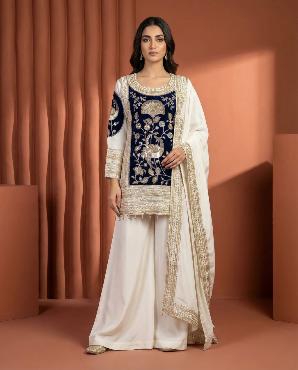 off white Dhurandhar kurtaset