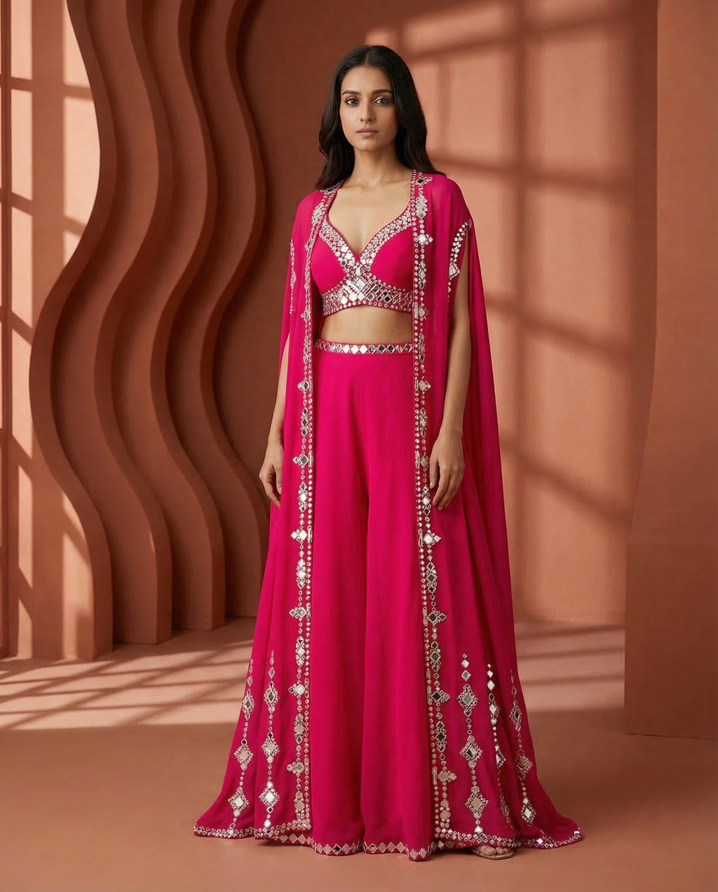 Women’s Georgette Ready To Wear Lehenga Choli Set