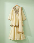 Women’s French Crepe Kurta Palazzo Set