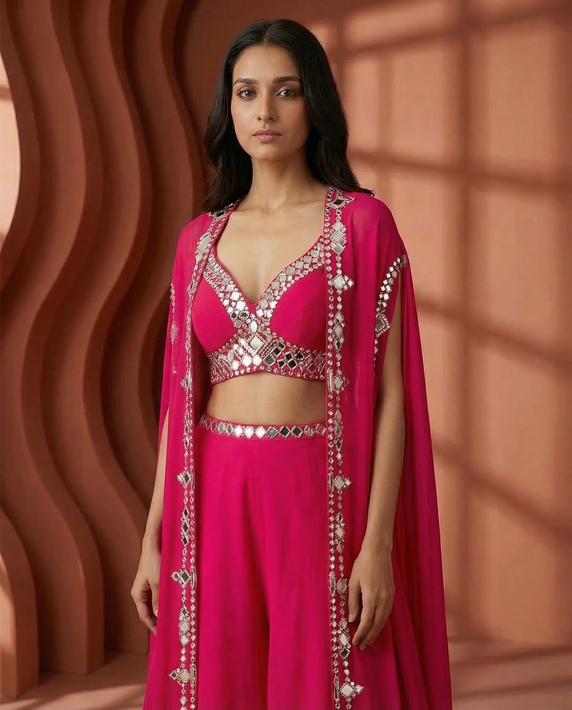 Women’s Georgette Ready To Wear Lehenga Choli Set