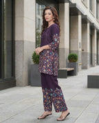 Women Pure Cotton Co-Ord Set (Top & Pant) – Stylish Printed Designer Outfit